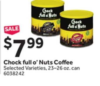 Stop&Shop Chock full o'nuts coffee offer