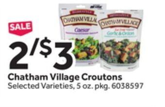 Stop&Shop Chatham village croutons offer