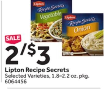 Stop&Shop Lipton recipe secrets offer