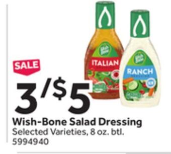 Stop&Shop Wish-bone salad dressing offer