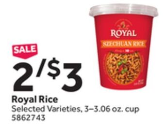 Stop&Shop Royal rice offer