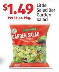 Aldi Little Salad Bar Garden Salad 12 oz offer