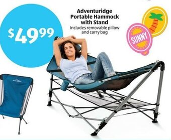 Aldi Adventuridge Portable Hammock with Stand offer