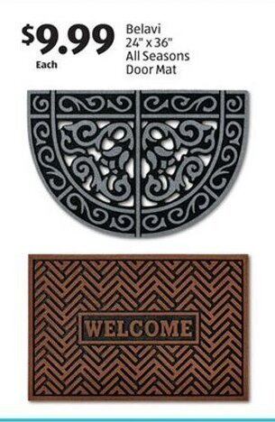 Aldi Belavi 24" x 36" All Seasons Door Mat offer