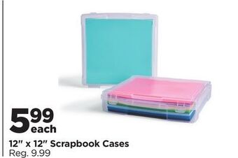Michaels 12 x 12 scrapbook cases offer
