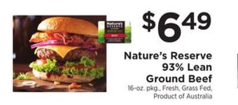 ShopRite 93% lean ground beef offer