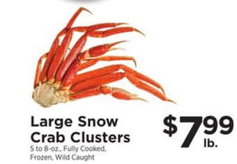 ShopRite Large snow crab clusters offer