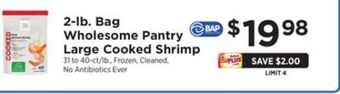 ShopRite 2-lb. bag large cooked shrimp offer