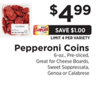 ShopRite Pepperoni coins offer
