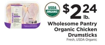 ShopRite Organic chicken drumsticks offer