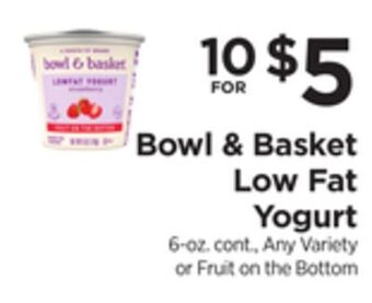 ShopRite Low fat yogurt offer