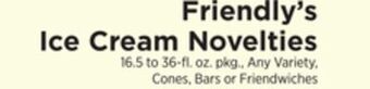 ShopRite Ice cream novelties offer