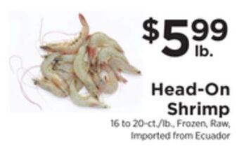 ShopRite Head-on shrimp offer