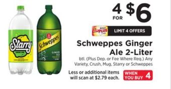 ShopRite Ginger ale 2-liter offer