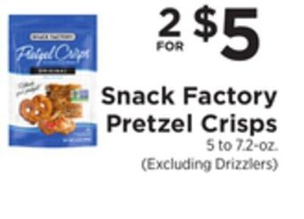 ShopRite Pretzel crisps offer
