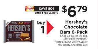 ShopRite Chocolate bars 6-pack offer
