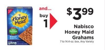 ShopRite Honey maid grahams offer