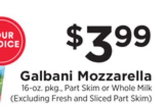 ShopRite Mozzarella offer
