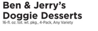 ShopRite Doggie desserts offer