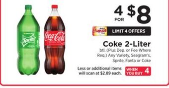ShopRite Coke 2-liter offer