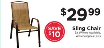 ShopRite Sling chair offer