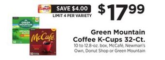 ShopRite Coffee k-cups 32-ct offer
