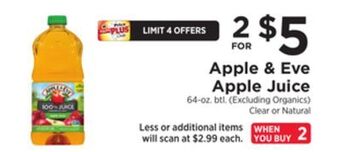 ShopRite Apple juice offer