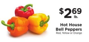 ShopRite Hot house bell peppers offer