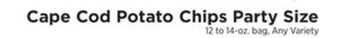 ShopRite Potato chips party size offer