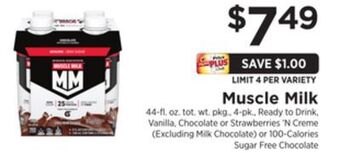 ShopRite Muscle milk offer