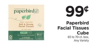 ShopRite Facial tissues cube offer