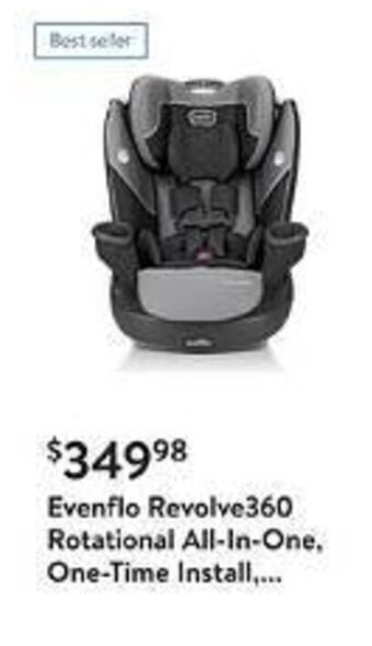 Walmart Evenflo Revolve360 Rotational All-In-One, One-Time Install.... offer