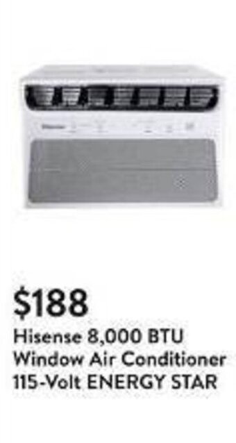 Hisense 8,000 BTU Window Air Conditioner 115-Volt ENERGY STAR