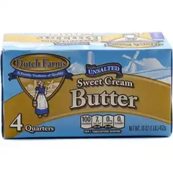 Al's Supermarket Df unsalted butter quarters offer
