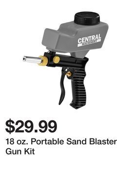 Harbor Freight Tools 18 oz. portable sand blaster gun kit offer