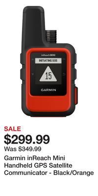 Cabela's Garmin inreach mini handheld gps satellite communicator - black/orange offer