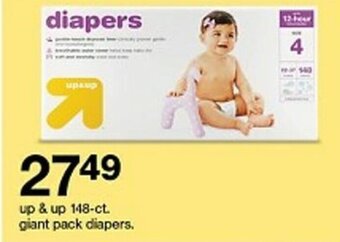 Target up & up 148-ct. giant pack diapers. offer