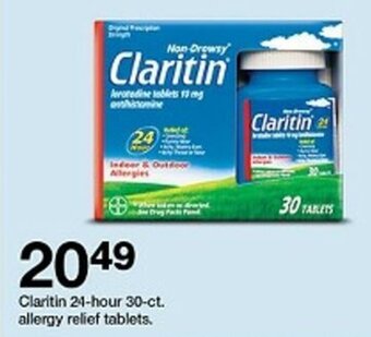 Target Claritin 24-hour 30-ct. allergy relief tablets. offer