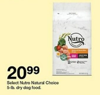 Target Select Nutro Natural Choice 5-lb. dry dog food. offer