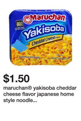 Five Below Maruchan® yakisoba cheddar cheese flavor japanese home style noodle bowl 3.96oz offer