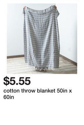 Five Below Cotton throw blanket 50in x 60in offer