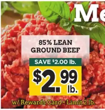 Dearborn Market 85% lean ground beef offer