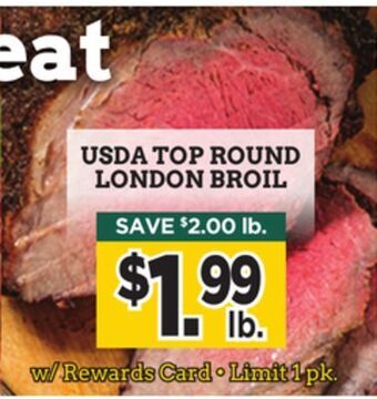 Dearborn Market Usda top round london broil offer