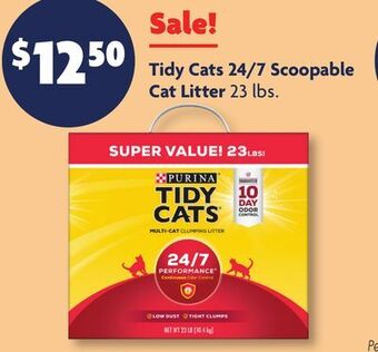 Family Dollar Tidy cats 24/7 scoopable cat litter offer