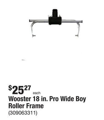 The Home Depot Wooster 18 in. pro wide boy roller frame offer