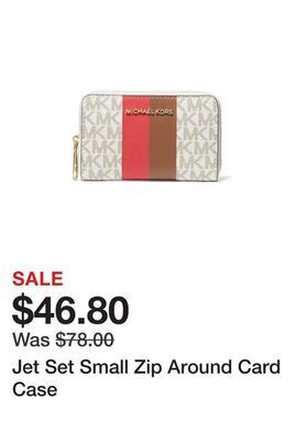 Belk Jet set small zip around card case offer