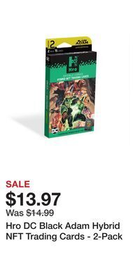 Game Stop Hro dc black adam hybrid nft trading cards - 2-pack offer