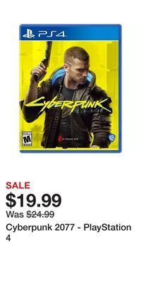 Game Stop Cyberpunk 2077 - playstation 4 offer
