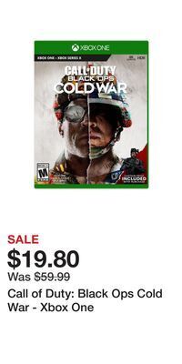 Game Stop Call of duty: black ops cold war - xbox one offer
