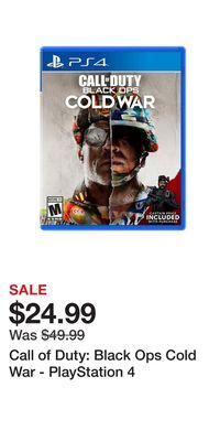 Game Stop Call of duty: black ops cold war - playstation 4 offer